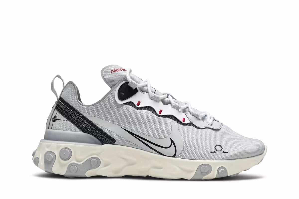 Nike React Element 55 Platinum Schematic, view 2