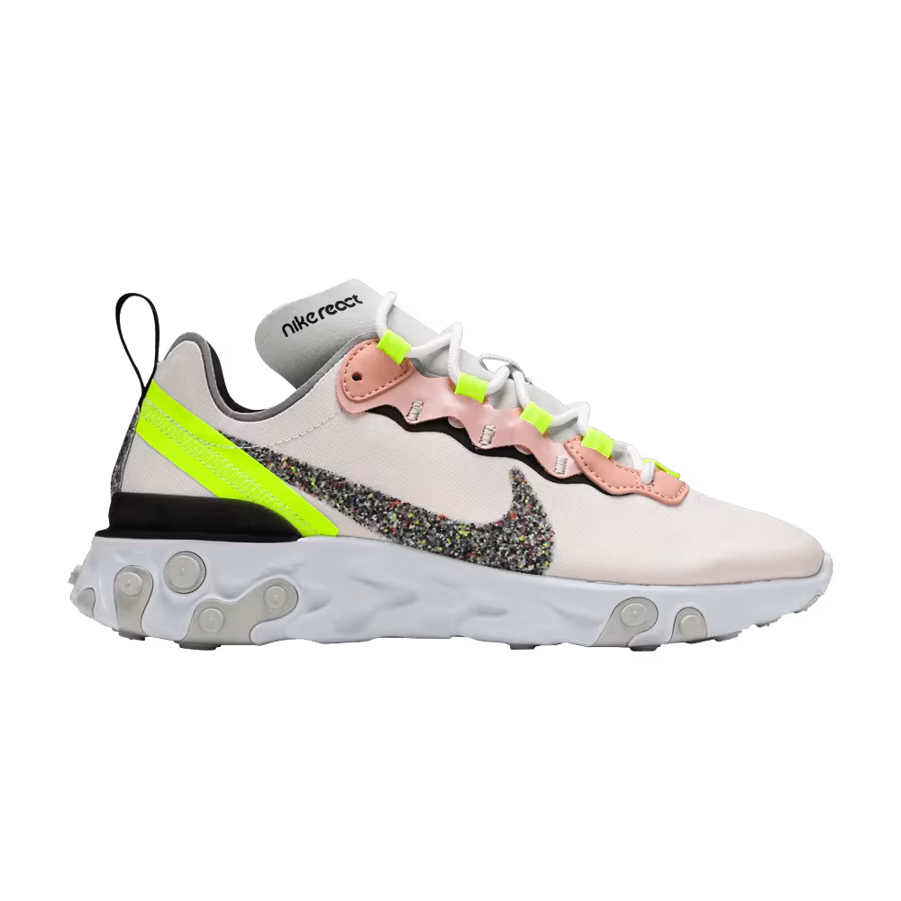 Nike Women's React Element 55 Premium Light Soft Pink Volt