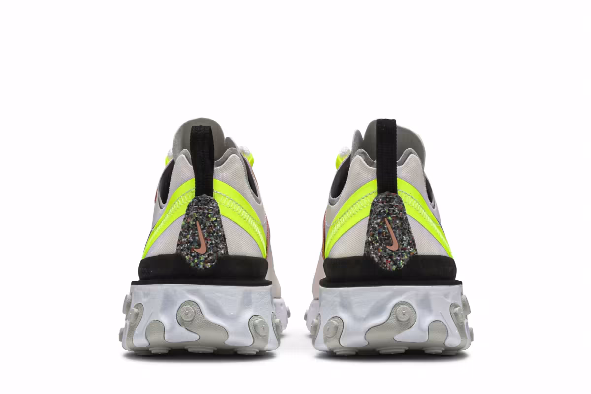 Nike Women's React Element 55 Premium Light Soft Pink Volt, view 7