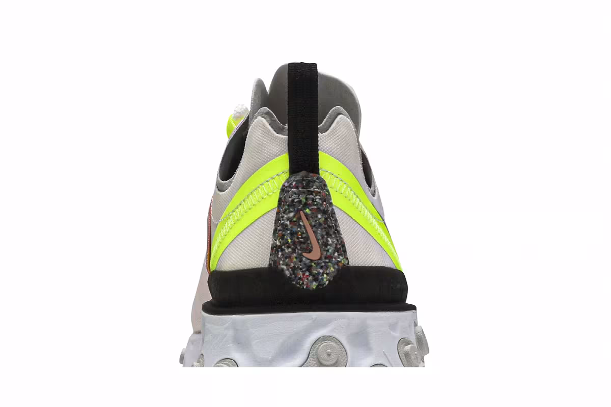 Nike Women's React Element 55 Premium Light Soft Pink Volt, view 8