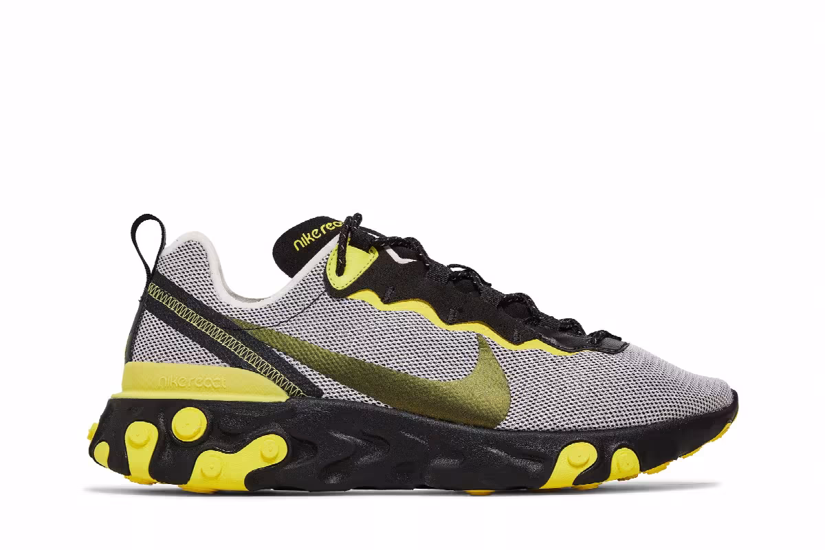 Nike React Element 55 Dynamic Yellow, view 2