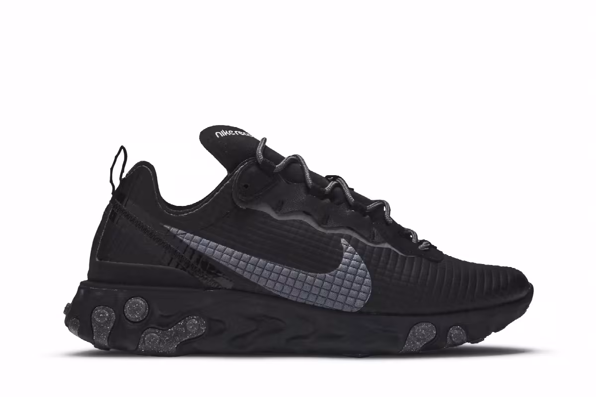 Nike React Element 55 Quilted Grid - Black, view 2