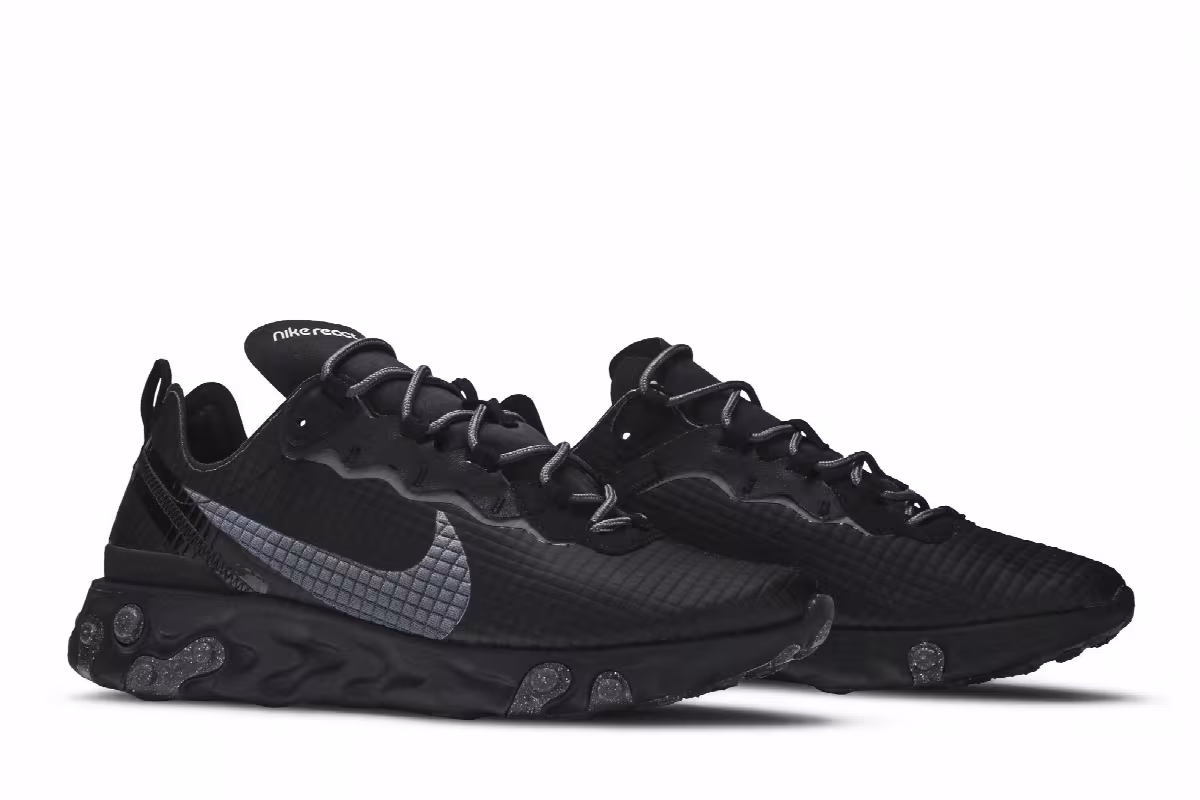 Nike React Element 55 Quilted Grid - Black, view 9
