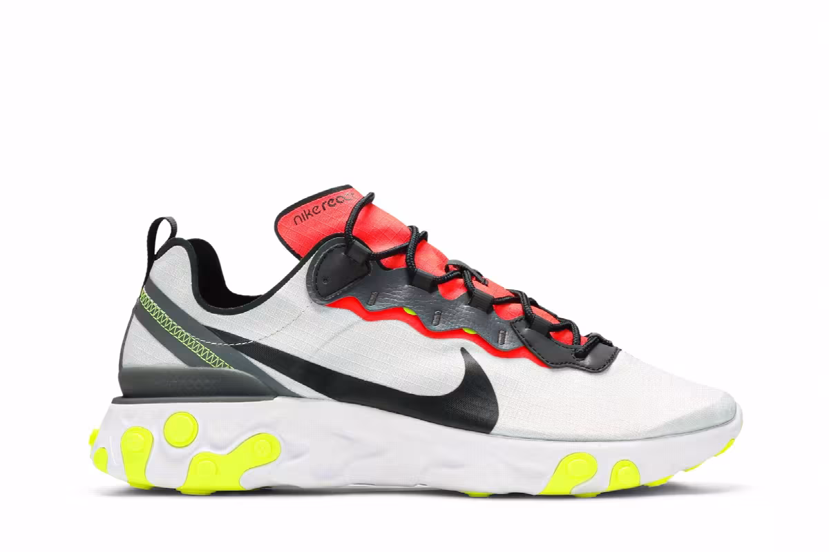 Nike React Element 55 SE Platinum Crimson, view 2