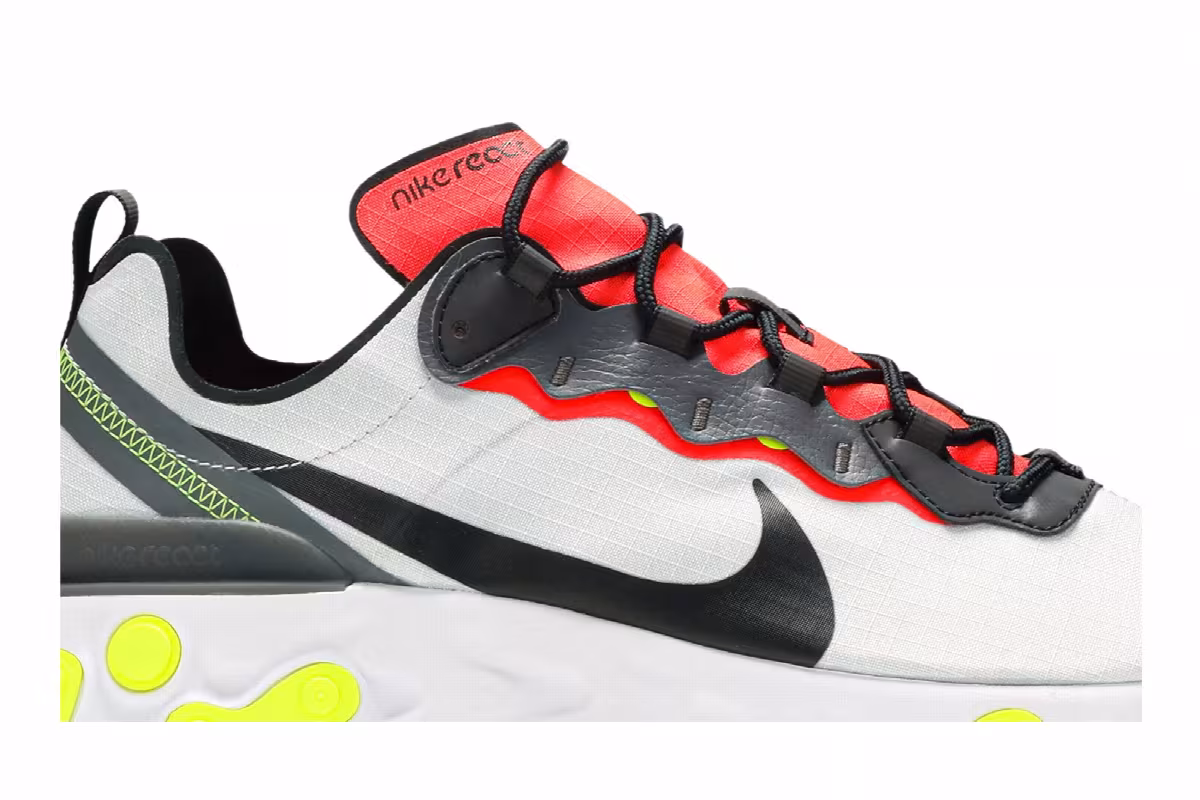 Nike React Element 55 SE Platinum Crimson, view 3
