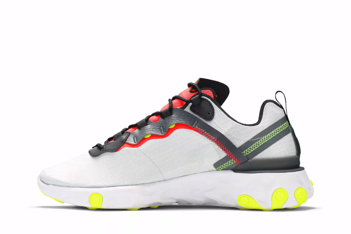 Nike React Element 55 SE Platinum Crimson, view 4