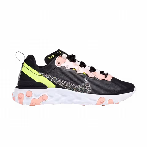 Nike Wmns React Element 55 Premium 'Black Coral Stardust'