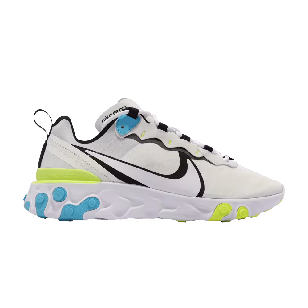 Nike React Element 55 White Blue Fury Volt