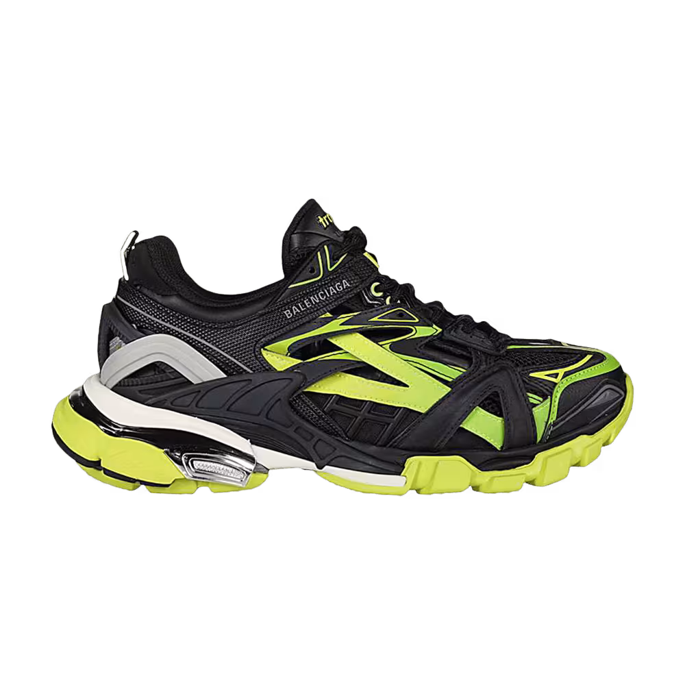 Balenciaga Track.2 Trainer Black Yellow Green