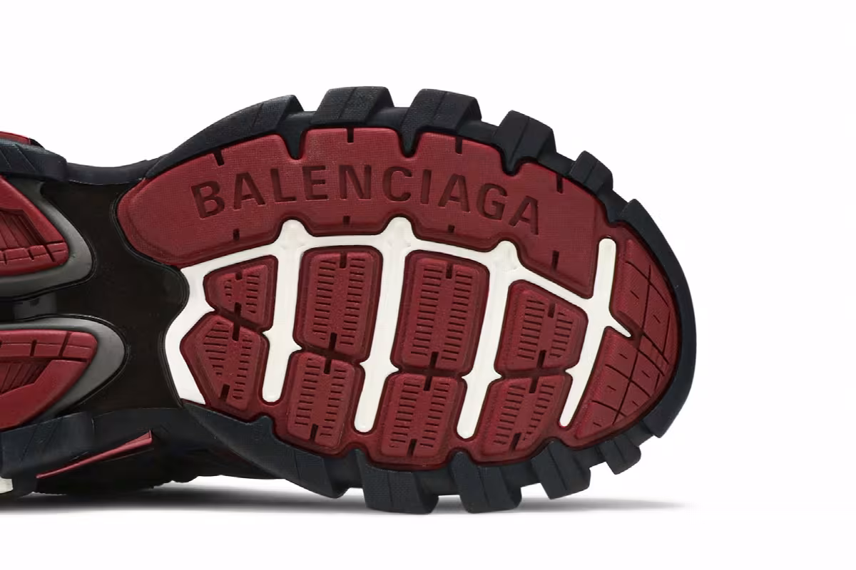 Balenciaga Track.2 Trainer Black Burgundy, view 6