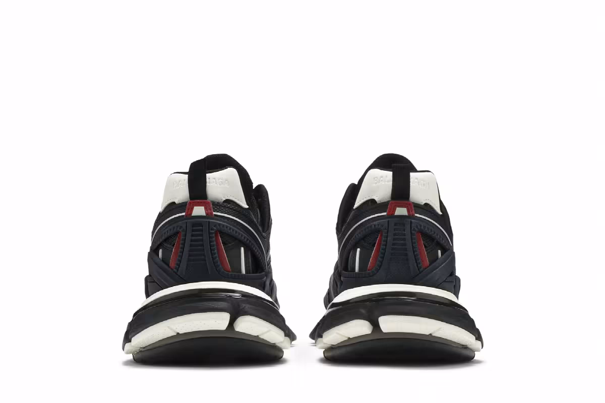 Balenciaga Track.2 Trainer Black Burgundy, view 7