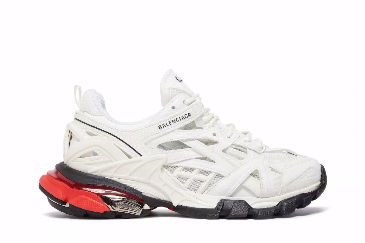 Balenciaga Track.2 Trainer White Red, view 2