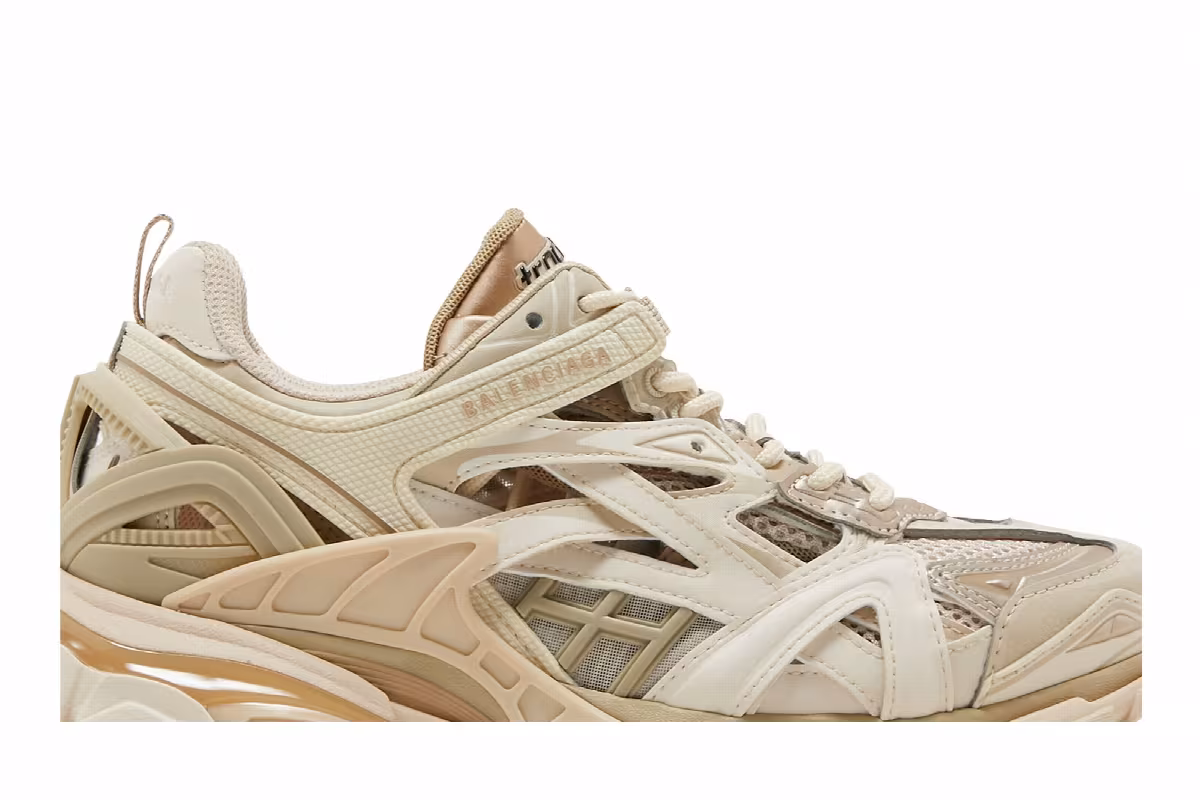 Balenciaga Women's Track.2 Trainer Beige, view 3