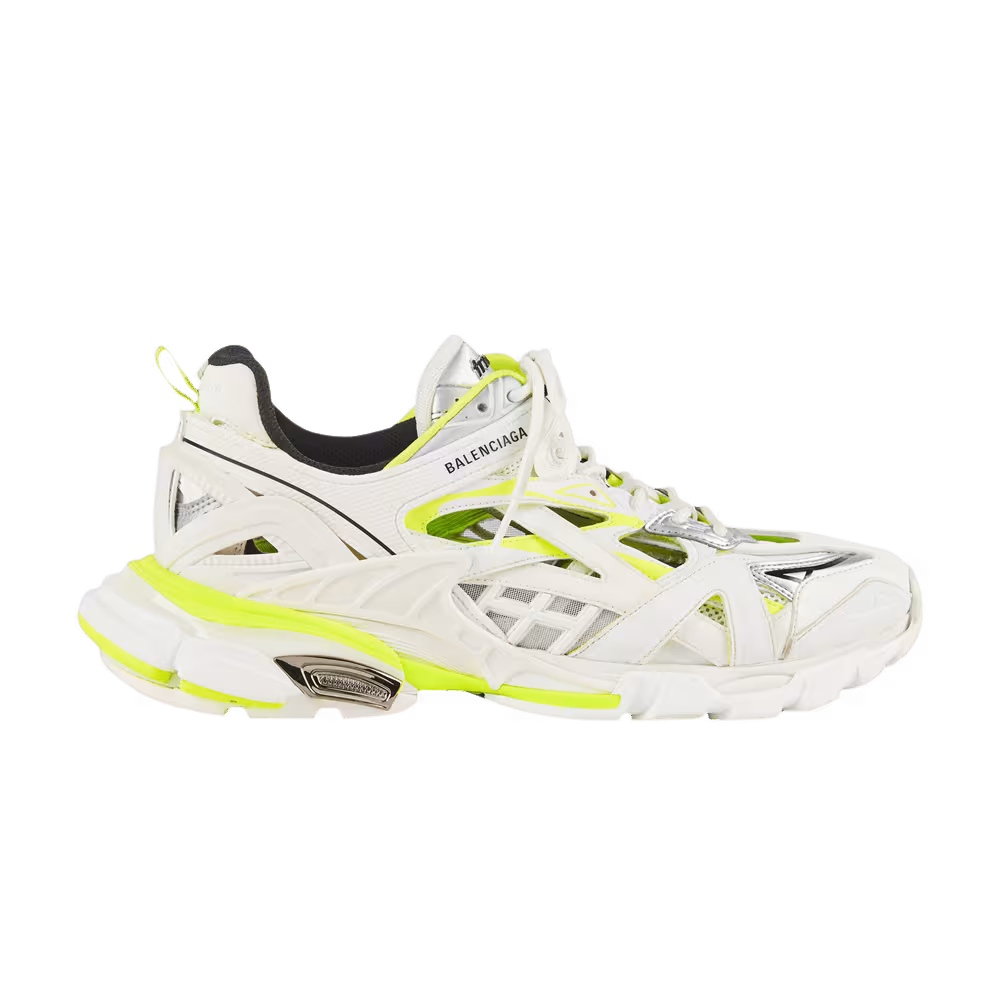 Balenciaga Women's Track.2 Trainer White Fluo Yellow