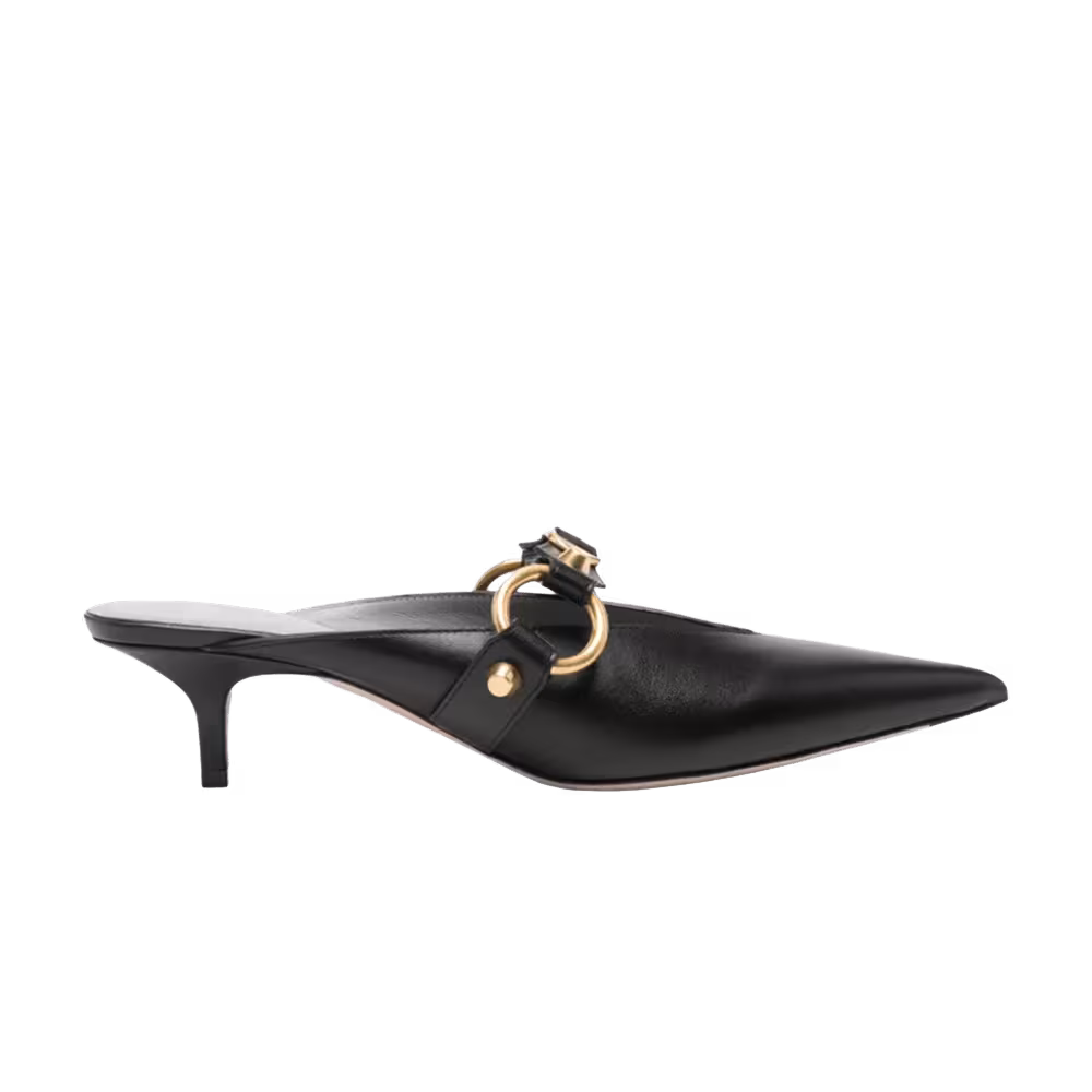 Balenciaga Women's Soft City Mule Black Gold