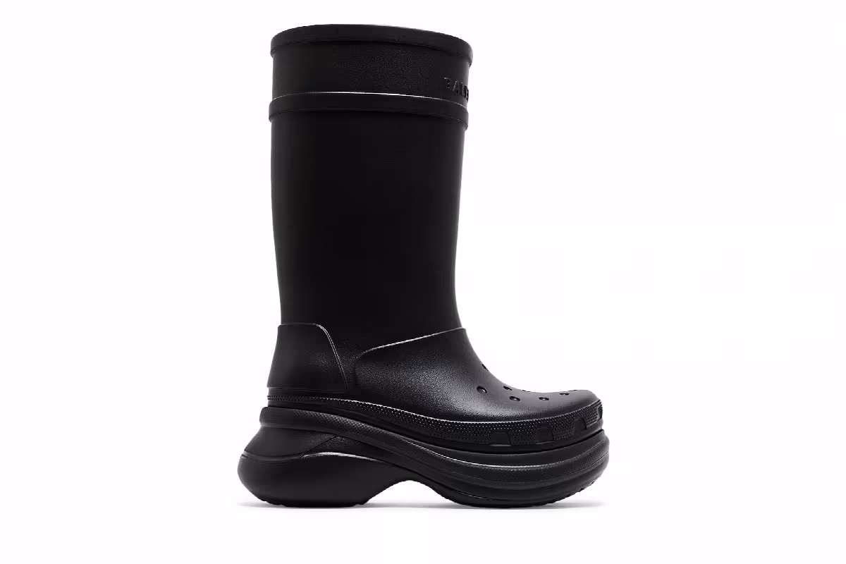 Crocs x Balenciaga Women's Boot Black, view 2