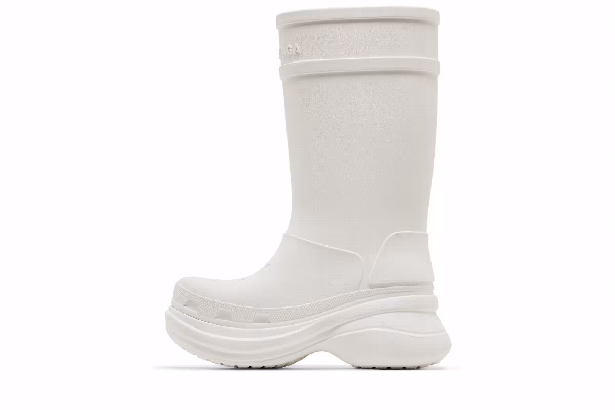 Crocs x Balenciaga Women's Clog Boot 2.0 White, view 4