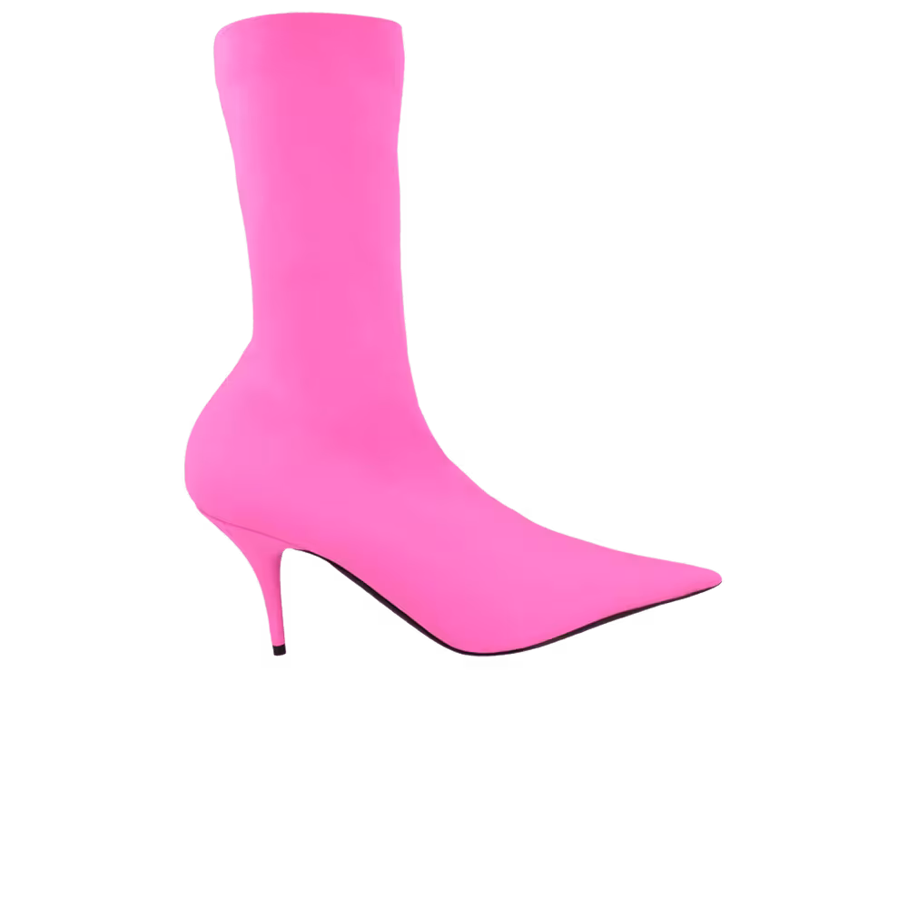 Balenciaga Women's Knife Sock Bootie Pink Fluorescent
