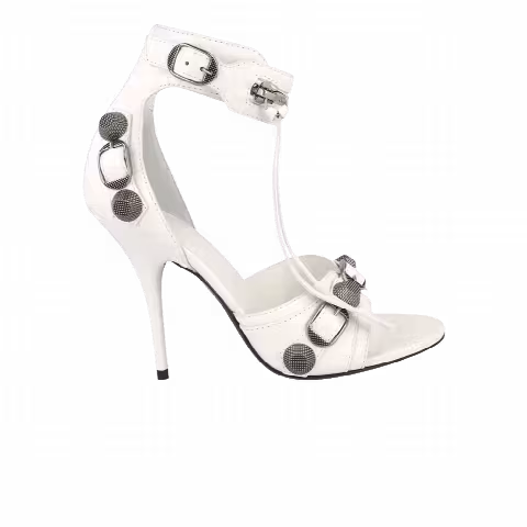 Balenciaga Wmns Cagole Sandal 'Optic White Silver'