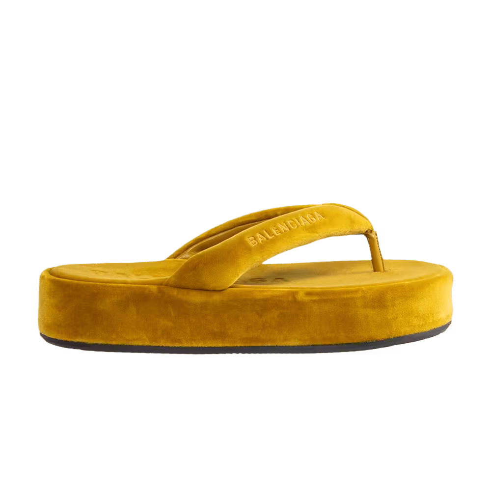 Balenciaga Women's Jet Lag Thong Mustard