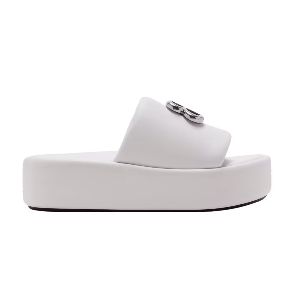 Balenciaga Women's Rise Slide White Silver