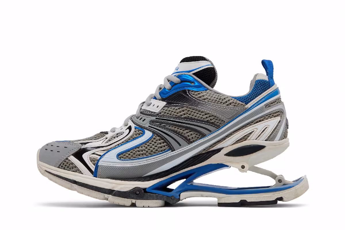 Balenciaga X-Pander Blue Silver, view 4