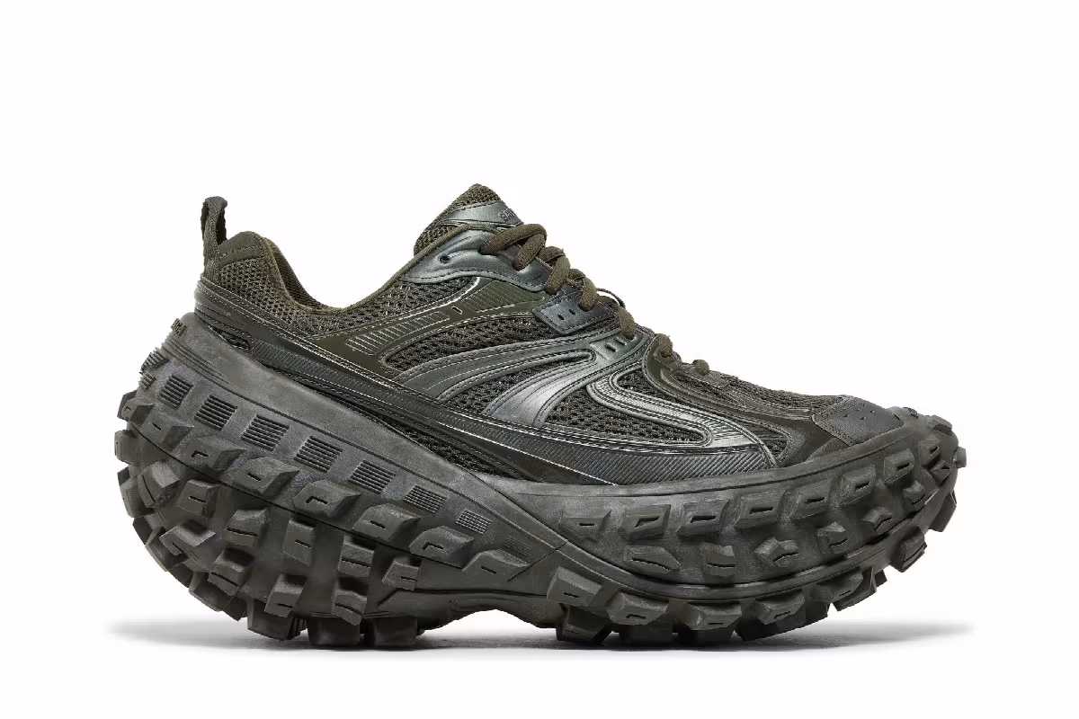 Balenciaga Defender Sneaker Dark Green, view 2