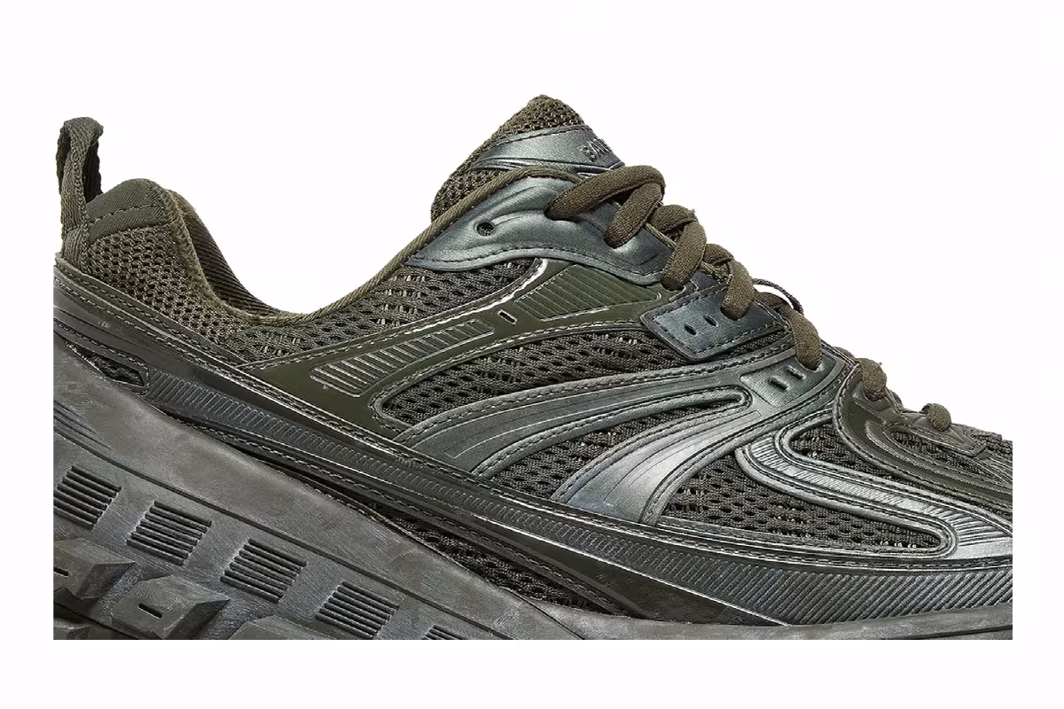 Balenciaga Defender Sneaker Dark Green, view 3
