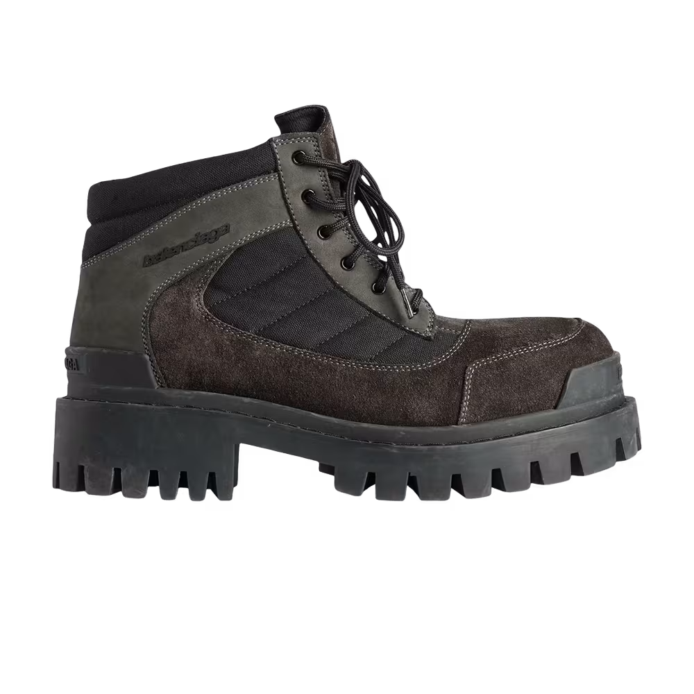 Balenciaga Combat Strike Boot Brown Black