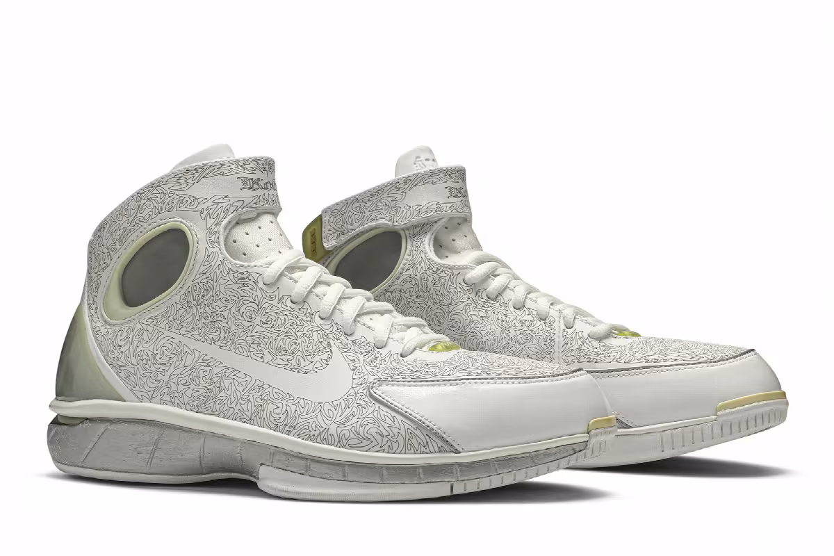 Nike Air Zoom Huarache 2K4 KB Laser White, view 9