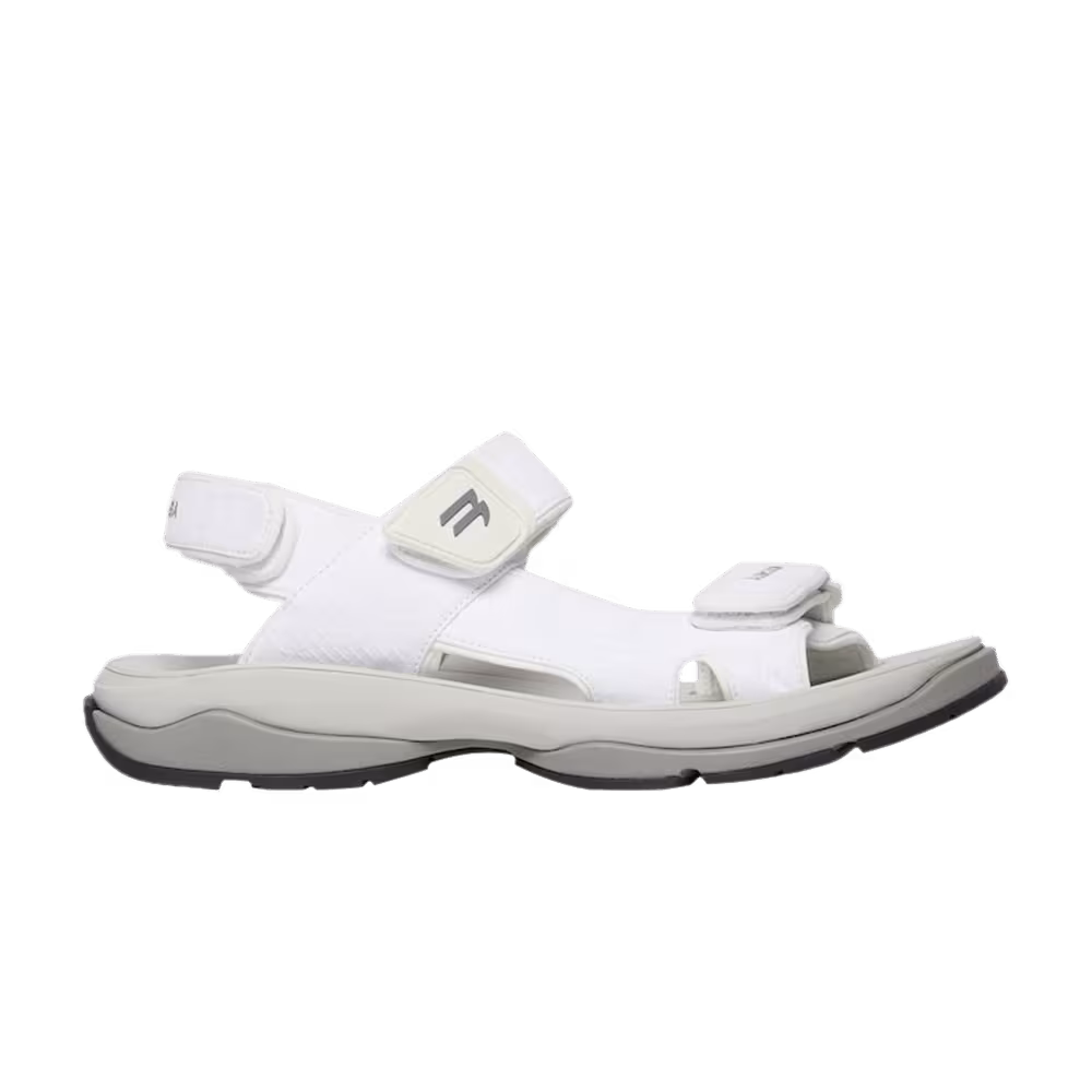Balenciaga Women's Tourist Sandal White Grey