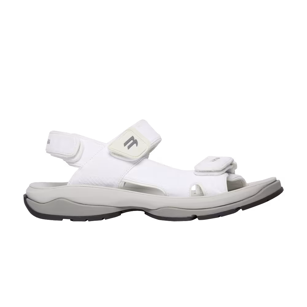 Balenciaga Tourist Sandal White Grey