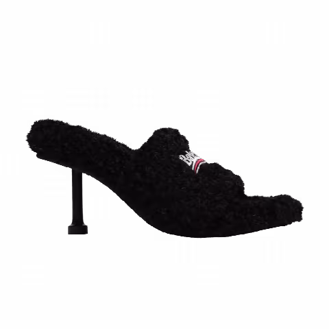 Balenciaga Wmns Furry Sandal 'Black'