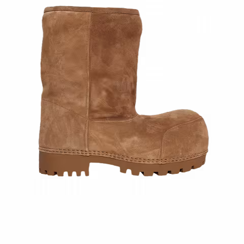 Balenciaga Wmns Alaska Fur Low Boot 'Brown'