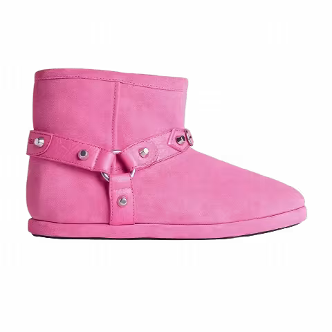 Balenciaga Wmns Alaska Soft Bootie 'Dark Pink Silver'