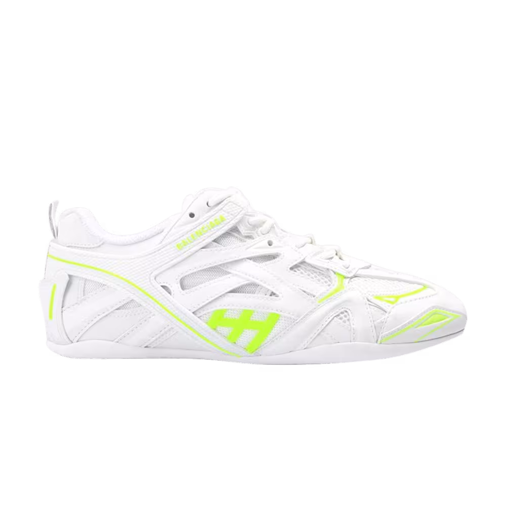 Balenciaga Women's Drive Sneaker White Fluo Yellow