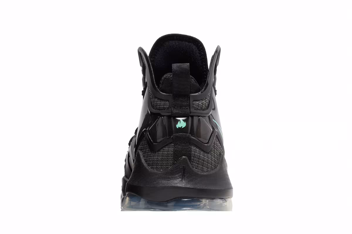 Nike LeBron 19 GS Black Green Glow, view 8