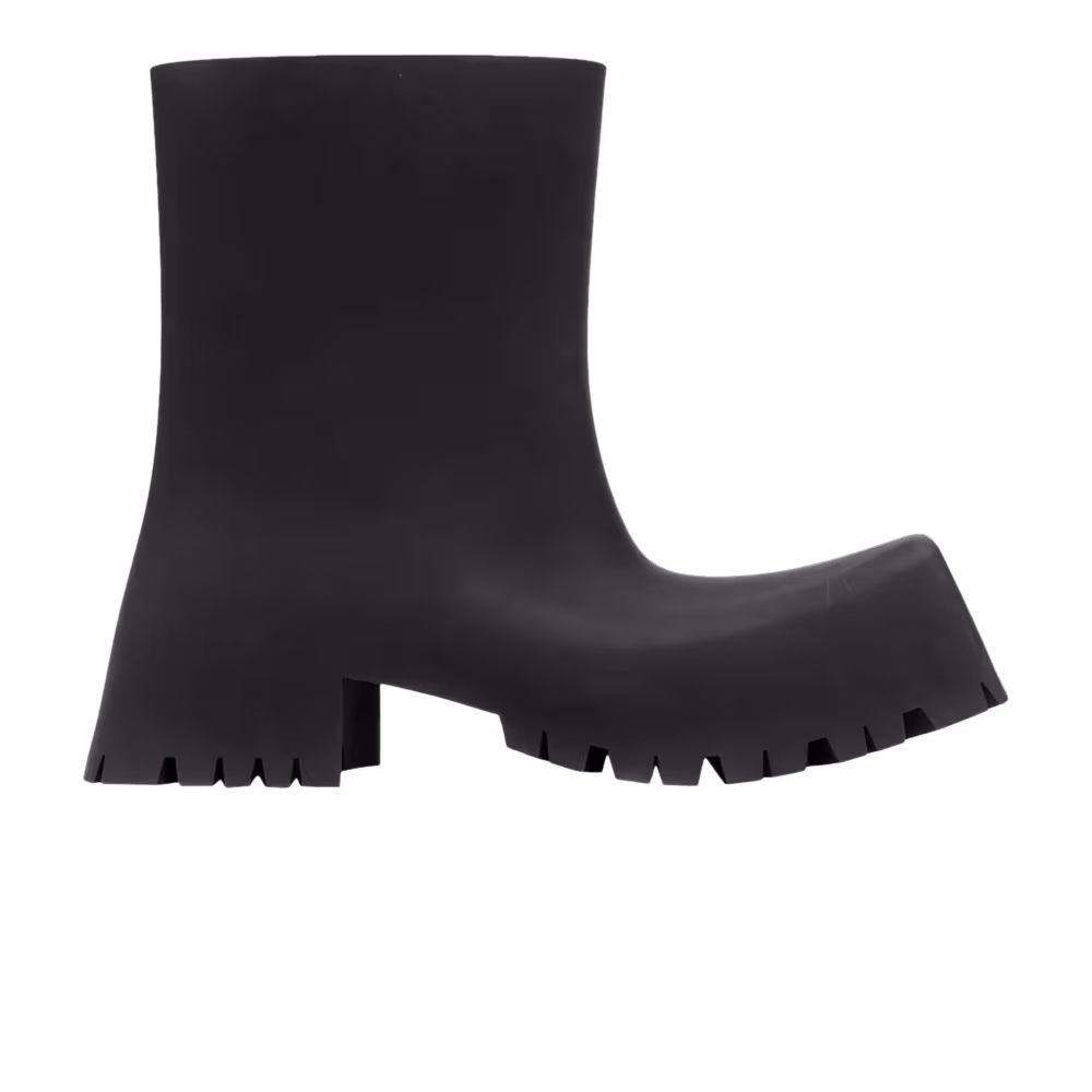 Balenciaga Trooper Rubber Boot Black