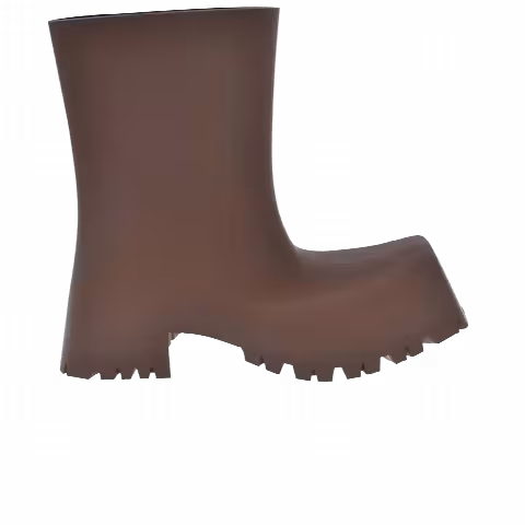Balenciaga Trooper Rubber Boot 'Brown'