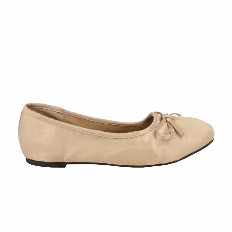 Balenciaga Leopold Worn-Out Satin Ballet Flats 'Light Beige'