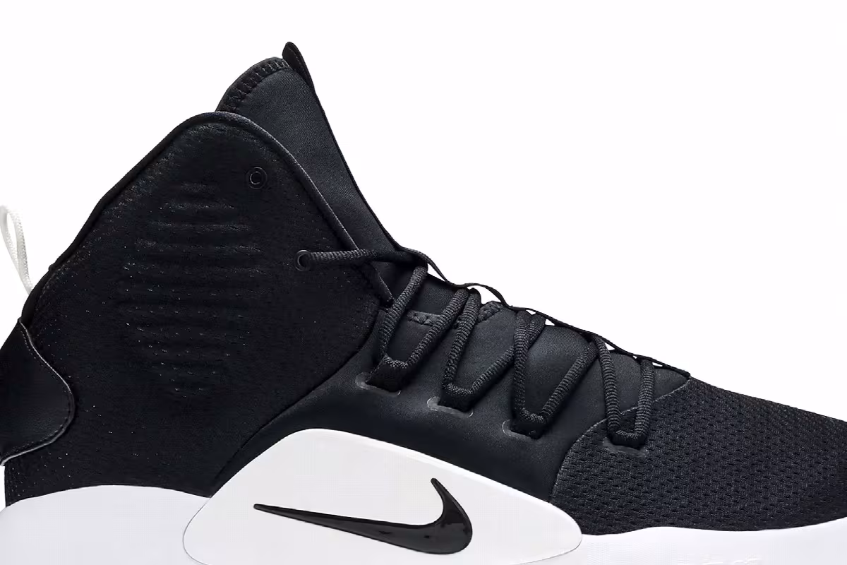 Nike Hyperdunk X TB Black White, view 3