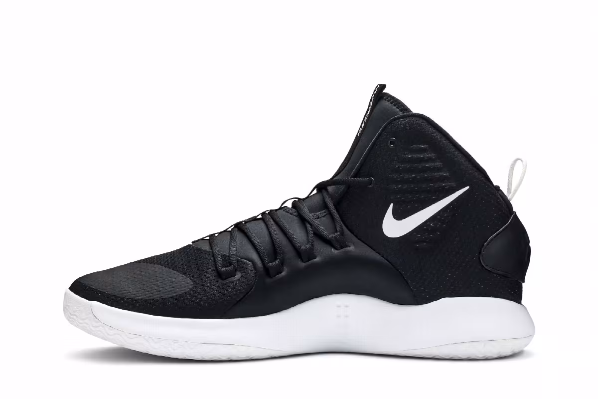 Nike Hyperdunk X TB Black White, view 4