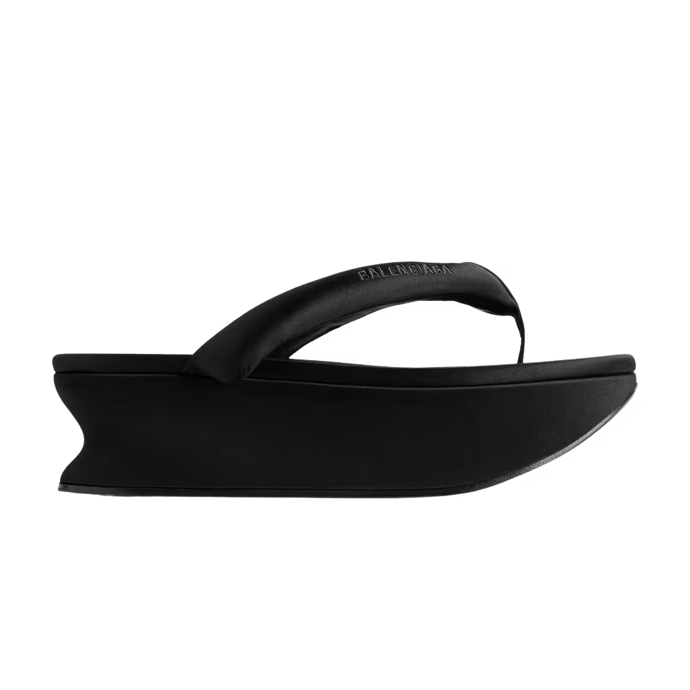 Balenciaga Women's Gaeta Thong Sandal Black
