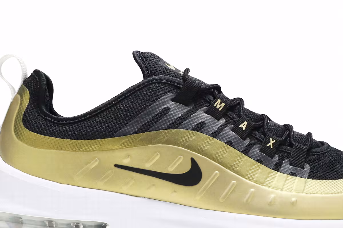 Nike Air Max Axis Black Metallic Gold, view 3