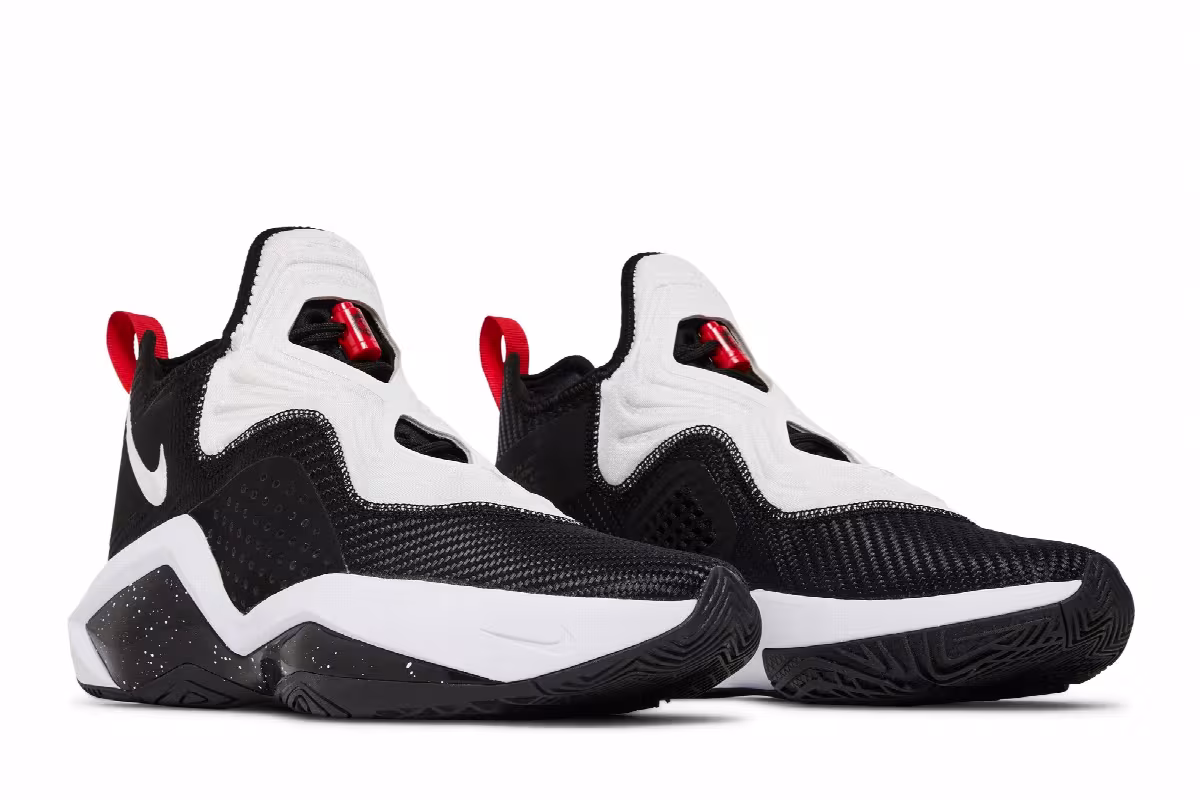 Nike LeBron Soldier 14 Black White, view 9