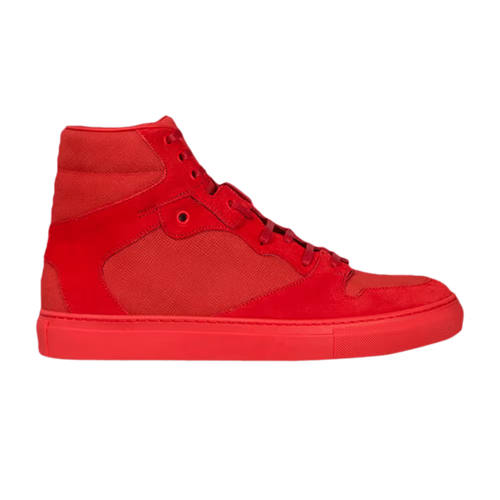 Balenciaga Monochrome Nubuck High Rouge