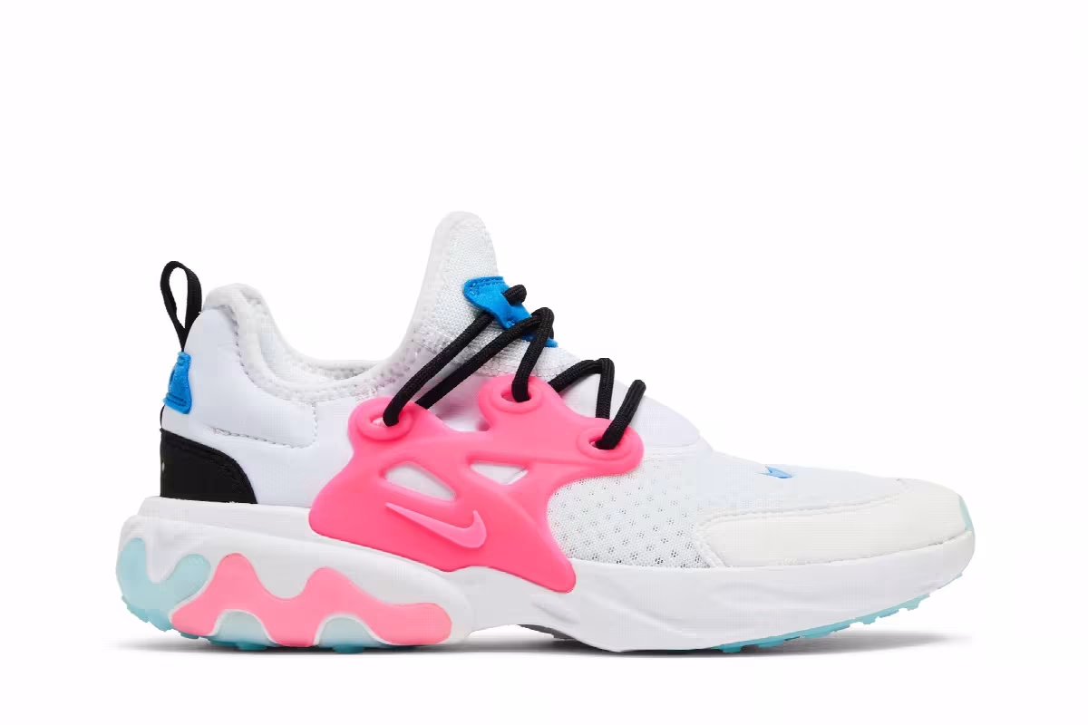 Nike React Presto GS White Hyper Pink, view 2