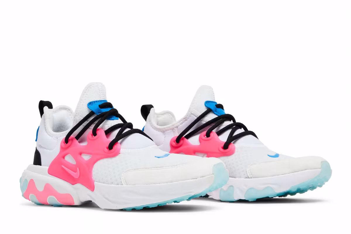 Nike React Presto GS White Hyper Pink, view 9