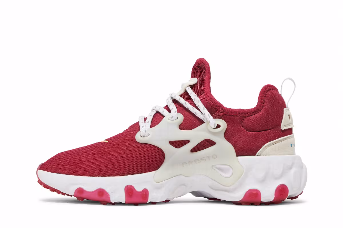Nike Women's React Presto Noble Red, view 4