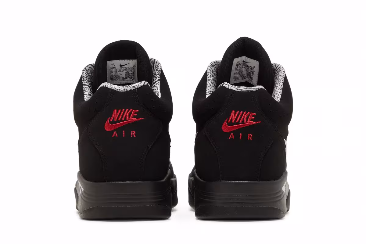 Nike Air Flight Lite Mid Black White, view 7